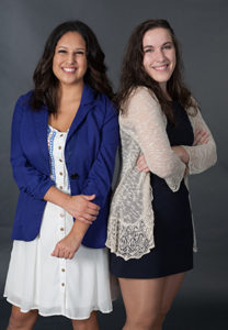 PHOTO BY BRANDON BOWMAN / PHOTO EDITOR Andrea Lopez (left) and Leah Wankum